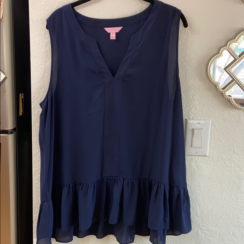 Ruffle hem tank